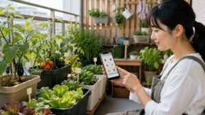 Android対応の家庭菜園アプリでベランダ菜園の作業予定を確認する
