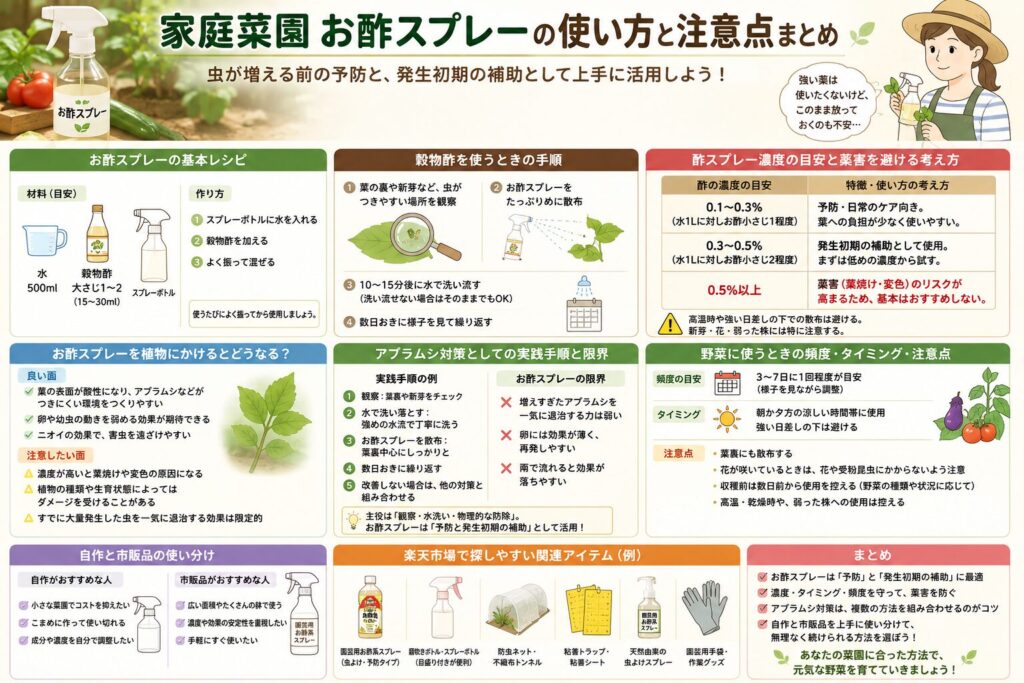 家庭菜園 お酢スプレー超入門 成功のコツと失敗回避法徹底ガイド