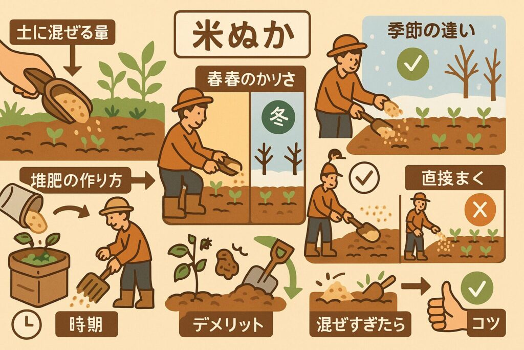 家庭菜園 ぬかの使い方を徹底解説 堆肥化と肥料活用の完全ガイド