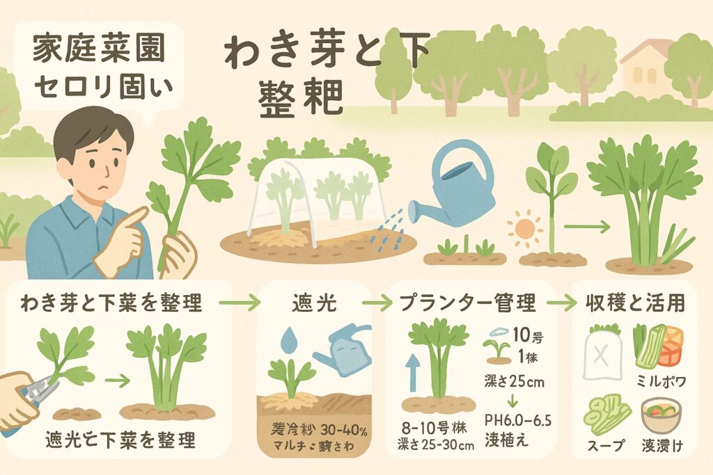 家庭菜園のセロリが固い原因を徹底解説｜柔らかく育てる全手順とは？