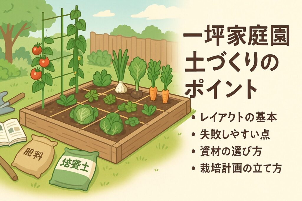 家庭菜園の土作り 一坪で始める初心者向けレイアウトと育てやすい野菜解説