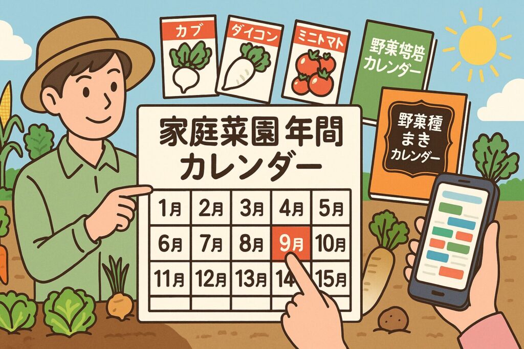 家庭菜園 年間 カレンダーで始める初心者向け栽培時期と作業管理