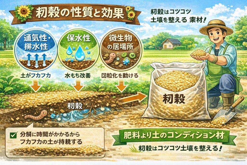 家庭菜園の籾殻の使い方完全ガイド 土壌改良と堆肥活用法はこれ! - やさしい家庭菜園ノート