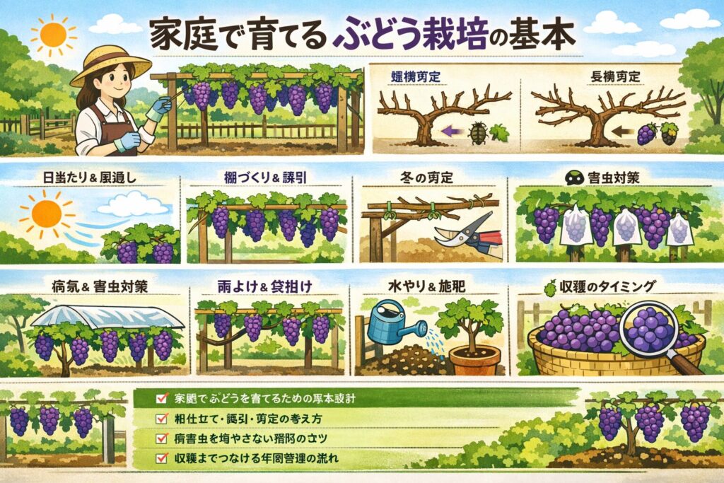 ぶどうの木 家庭菜園の始め方と育て方を初心者向けに完全解説