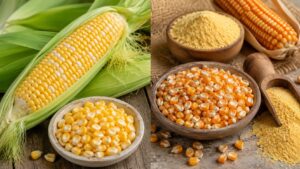 野菜として食べるスイートコーンと穀物として使う乾燥とうもろこし
