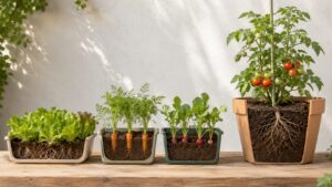 野菜の根の深さに合わせたプランターの大きさと選び方